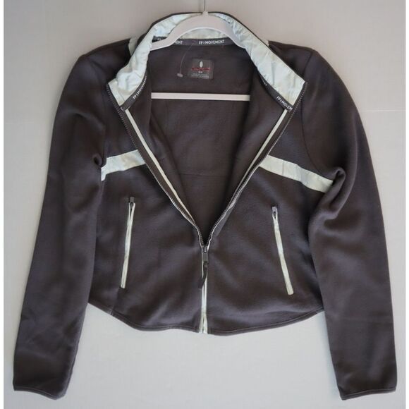 FP Movement OB2070860 Women's Sz M Gray In The Zone Fleece Zip-Up Jacket - Picture 8 of 9